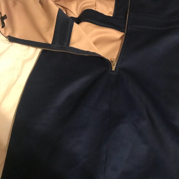 Royal blue and nude dress, worn once to an event. - Picture 3 of 5